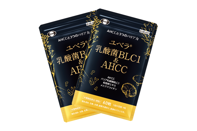 ユベラ 乳酸菌BLC1&AHCC 60粒入り×2袋