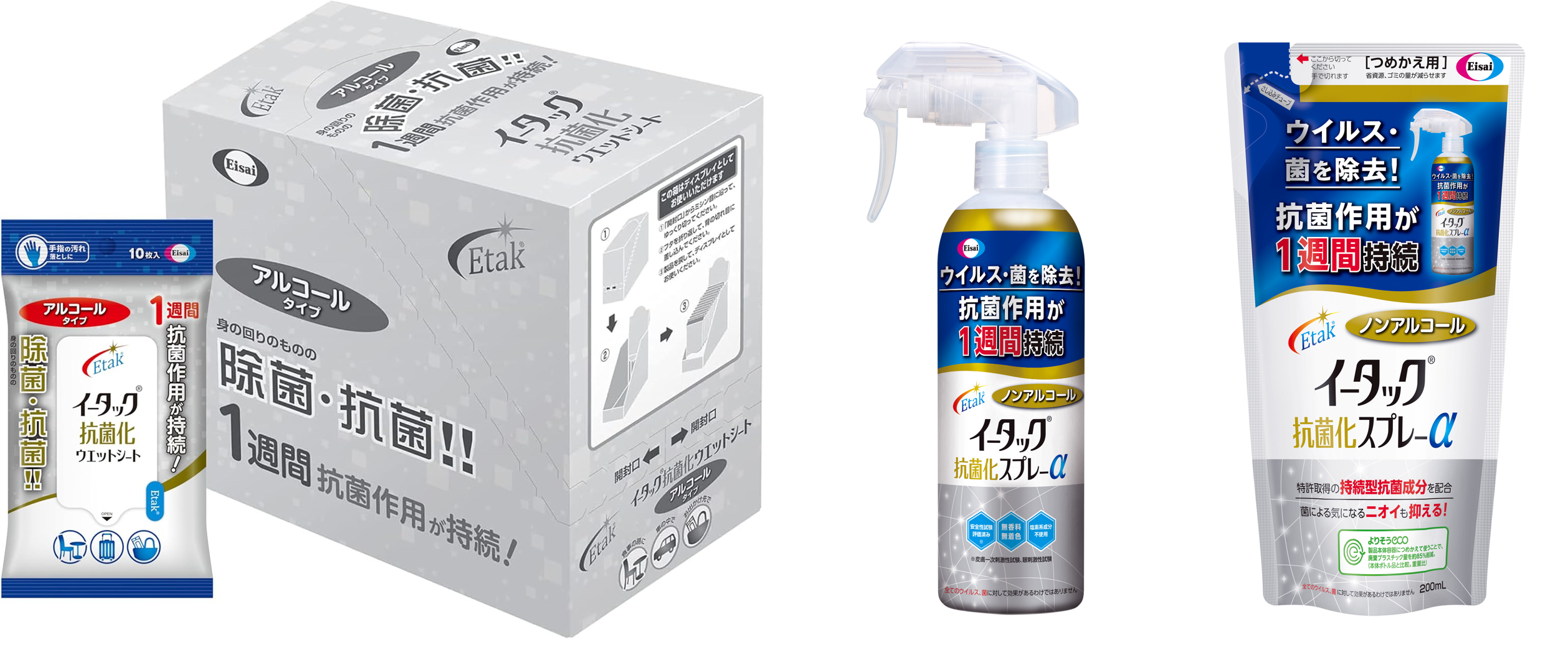 イータック抗菌化ウエットシート アルコールタイプ ( 10枚入*96袋セット )/ イータック イータック抗菌化ウエットシート(アルコールタイプ)の製品情報