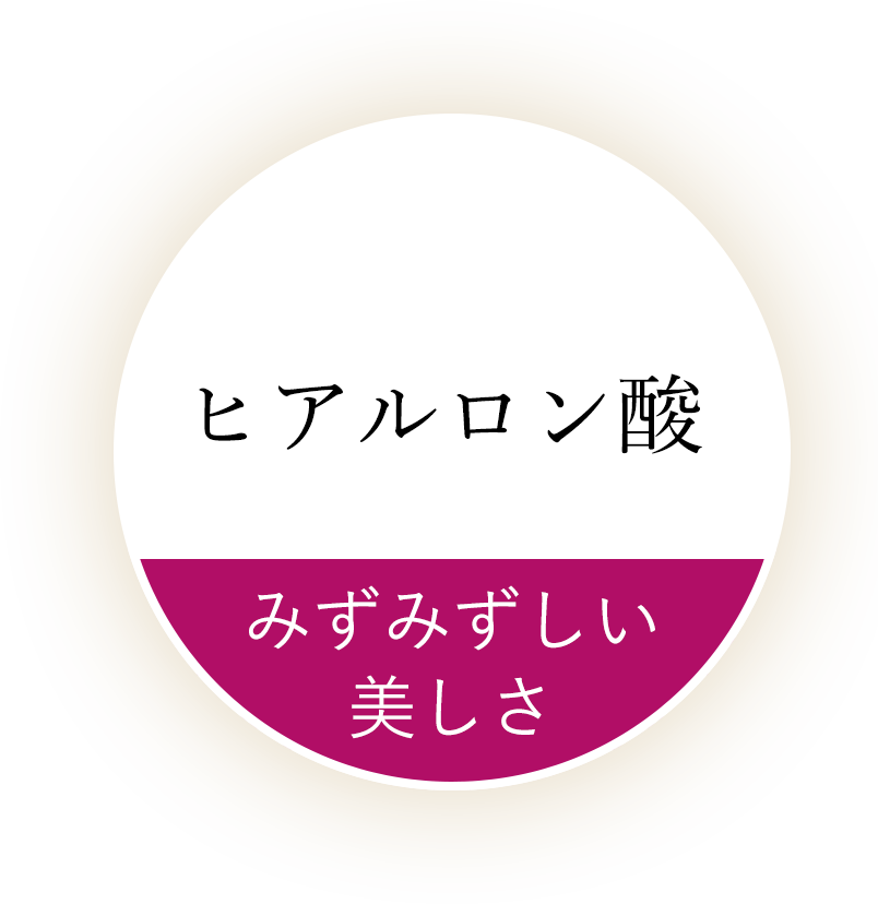 ヒアルロン酸　みずみずしい美しさ