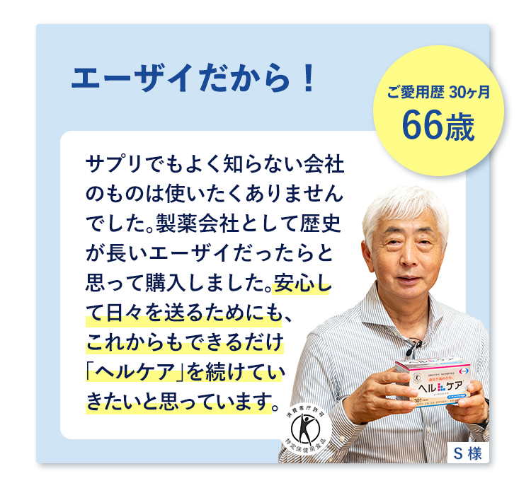 エーザイだから・66歳