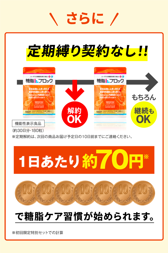 さらに定期縛りの契約なし！！1日あたり約70円